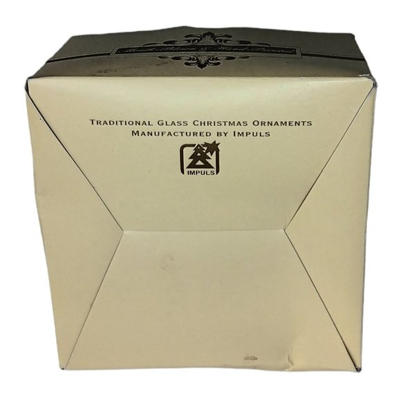 Impuls Yorshire Terrier Christmas Ornament Blown Glass Handpainted - Picture 10 of 12